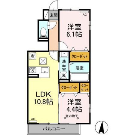 ベルシエールの物件間取画像